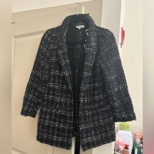 Tweed Black and White Blazer
